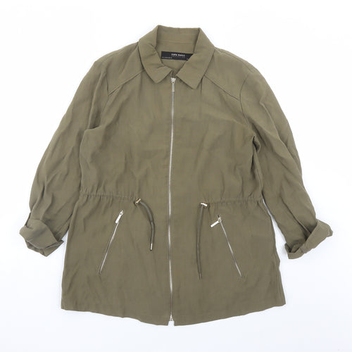 Zara Womens Green Jacket Size M Zip