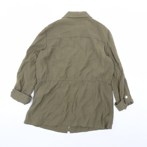 Zara Womens Green Jacket Size M Zip
