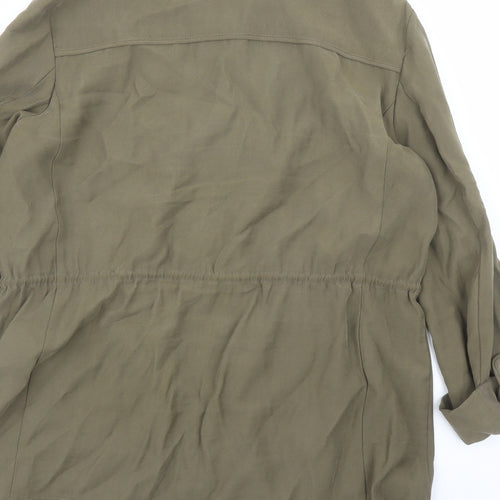 Zara Womens Green Jacket Size M Zip