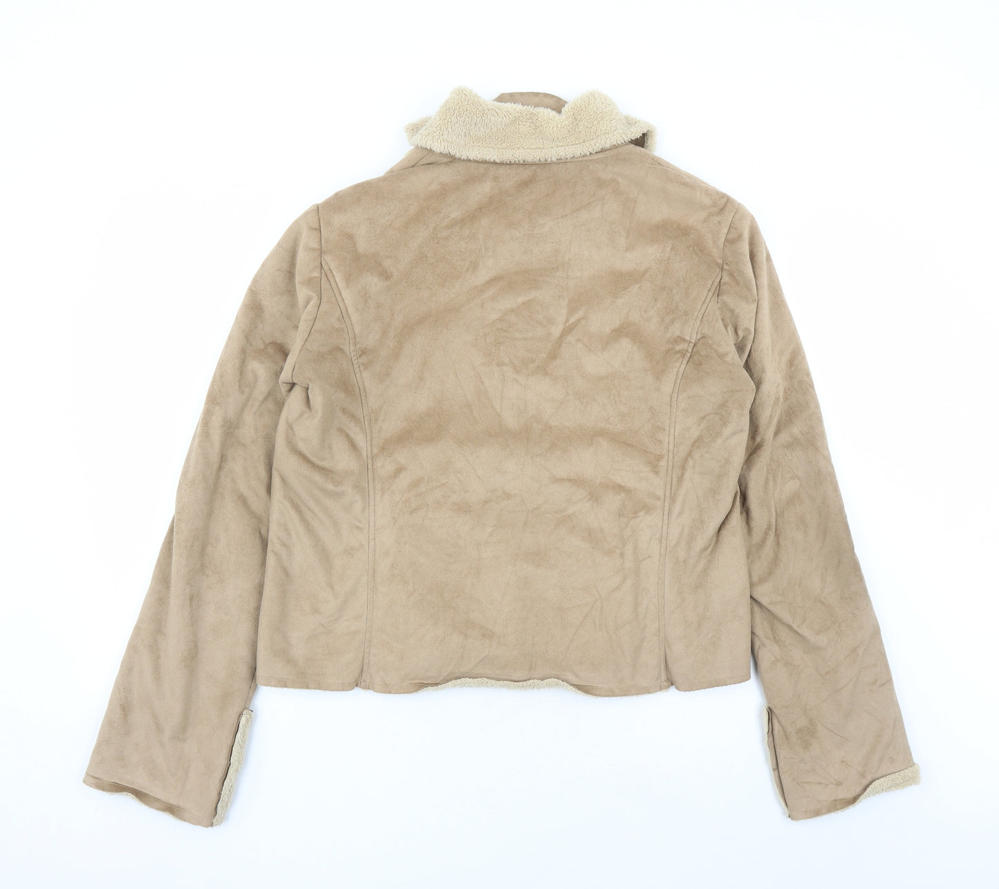 EWM Womens Brown Jacket Size 16 Button