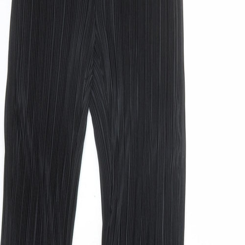 Divided by H&M Womens Black Polyester Trousers Size XS L30 in Regular - Elasticated Waist