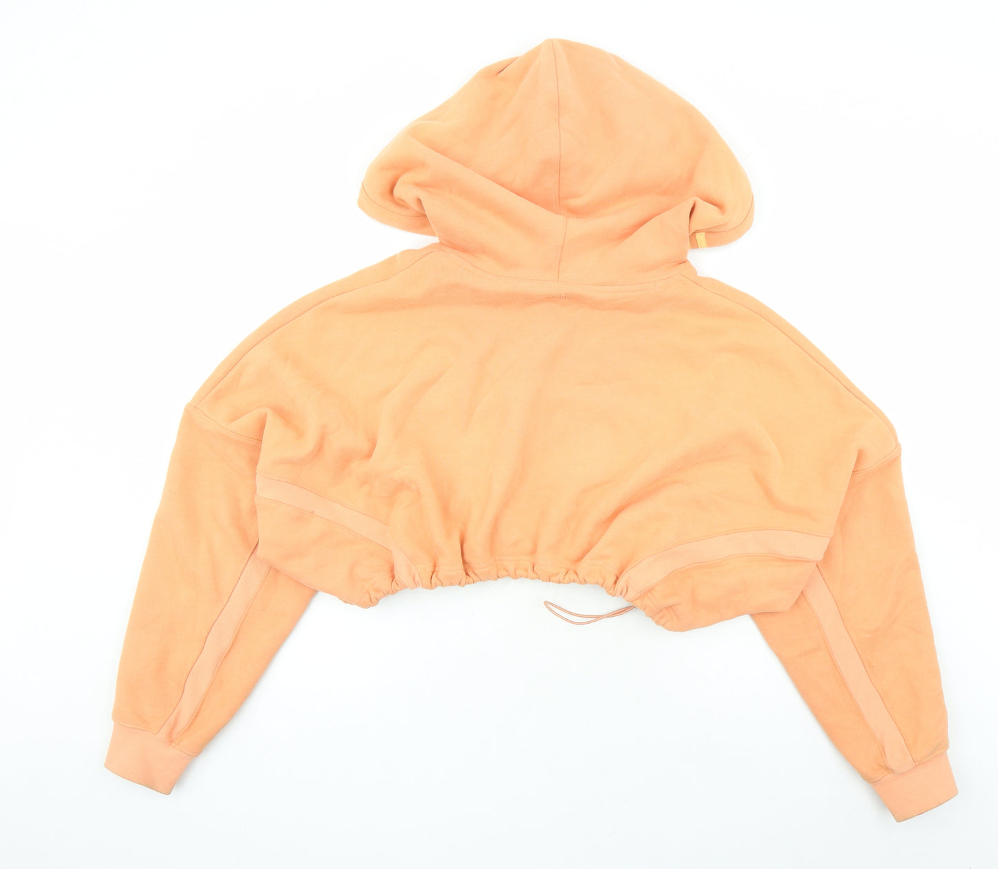 adidas Womens Orange Polyester Pullover Hoodie Size 6 Drawstring - Ivy Park