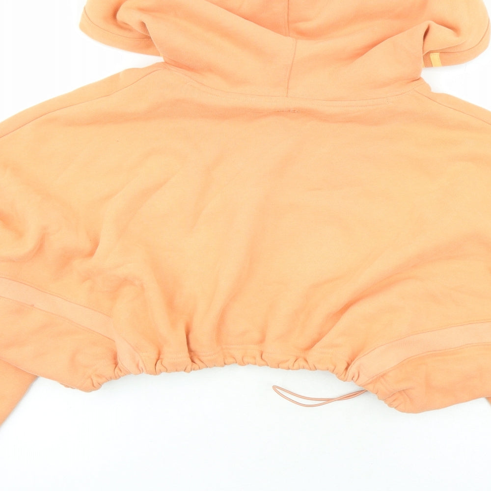 adidas Womens Orange Polyester Pullover Hoodie Size 6 Drawstring - Ivy Park