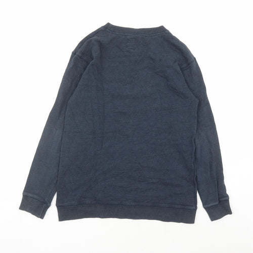 Jack Wills Womens Blue Cotton Pullover Sweatshirt Size 6 Pullover