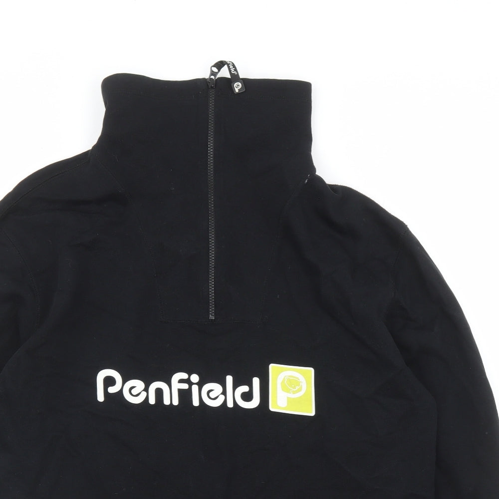 Penfield Mens Black Cotton Pullover Sweatshirt Size M