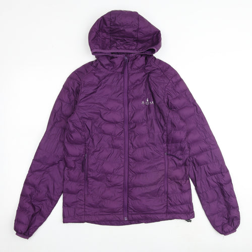 Hi Gear Womens Purple Puffer Jacket Coat Size 10 Zip