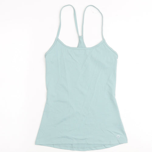 GOODMOVE Womens Green Polyester Camisole Tank Size 6 Scoop Neck Pullover