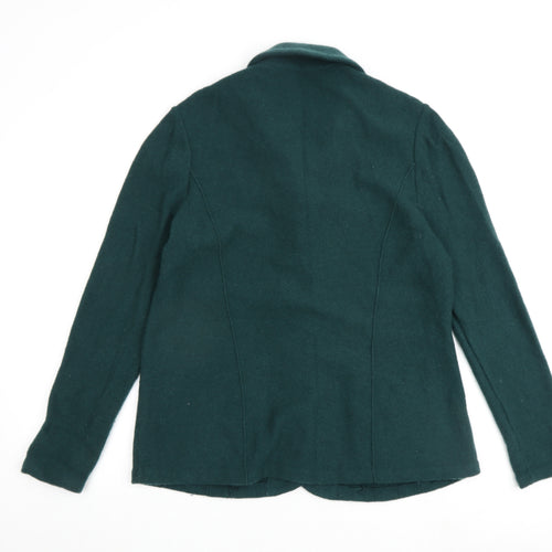 Laura Ashley Womens Green Jacket Coatigan Size 16 Button