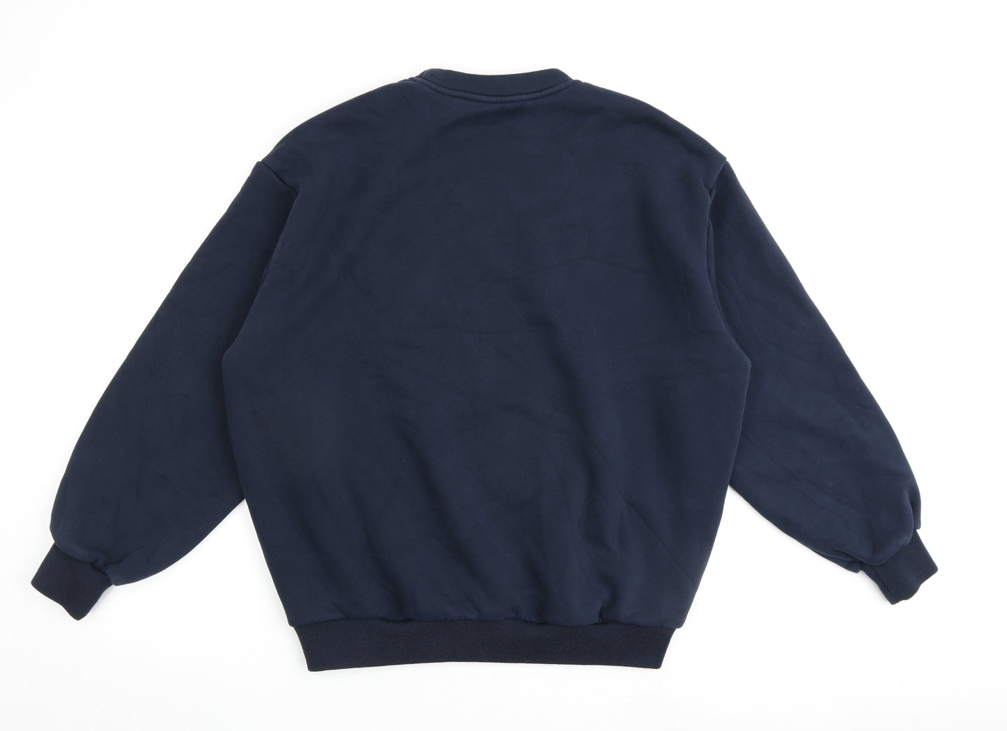 Honore Womens Blue Cotton Pullover Sweatshirt Size 12 Pullover