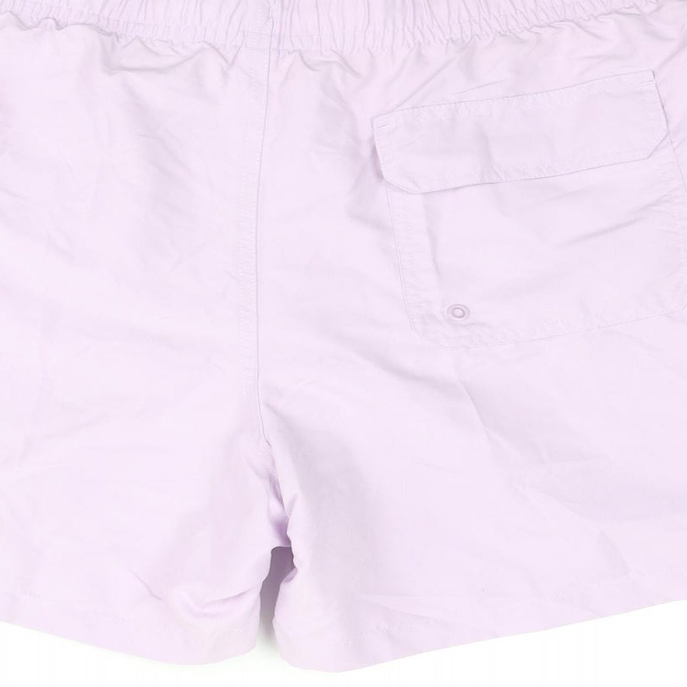 Marks and Spencer Mens Purple Polyester Sweat Shorts Size 2XL Regular Drawstring - Swim Shorts