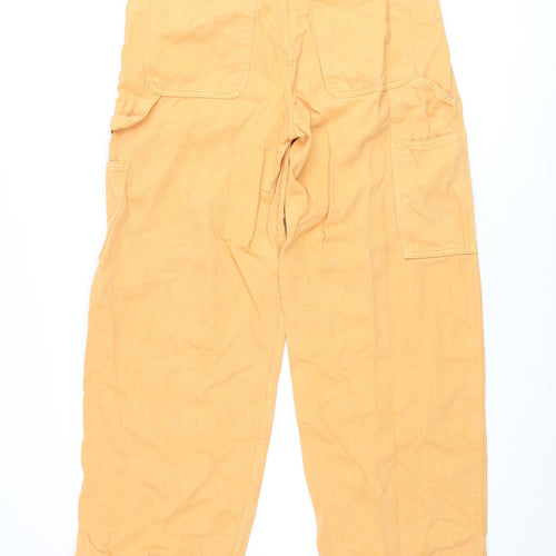 ASOS Womens Orange Cotton Mom Jeans Size 28 in L32 in Regular Zip - Cargo