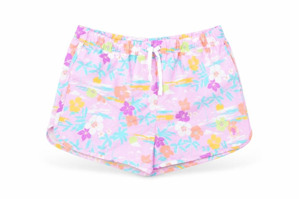 Marks and Spencer Boys Multicoloured Geometric Polyester Bermuda Shorts Size 13-14 Years Regular Drawstring - Swim Shorts