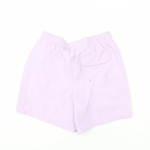 Marks and Spencer Womens Purple Polyester Bermuda Shorts Size S L6 in Regular Drawstring - Swim Short