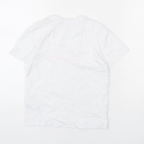 Diesel Womens White Cotton Basic T-Shirt Size 8 Round Neck - Hardware Denim Division