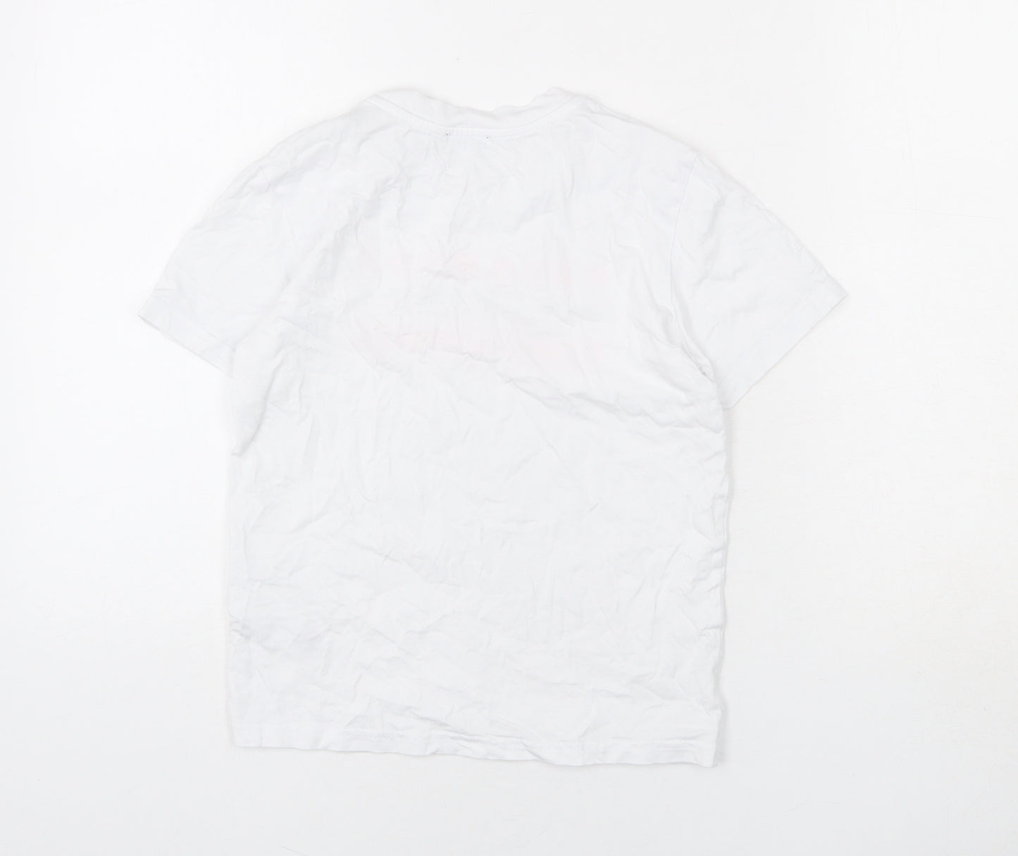 Diesel Womens White Cotton Basic T-Shirt Size 8 Round Neck - Hardware Denim Division