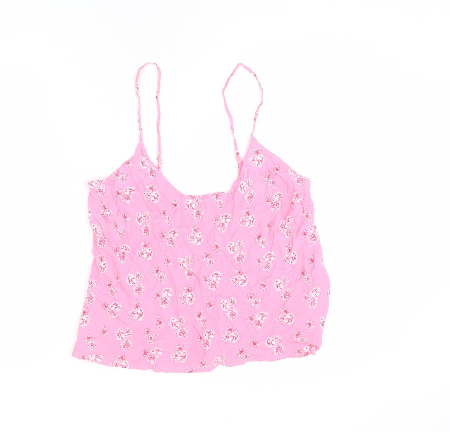 Ghost Womens Pink Floral Viscose Camisole Tank Size 14 V-Neck