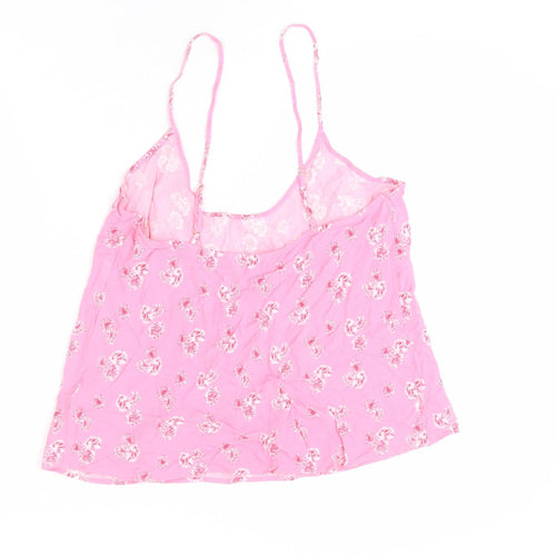 Ghost Womens Pink Floral Viscose Camisole Tank Size 14 V-Neck