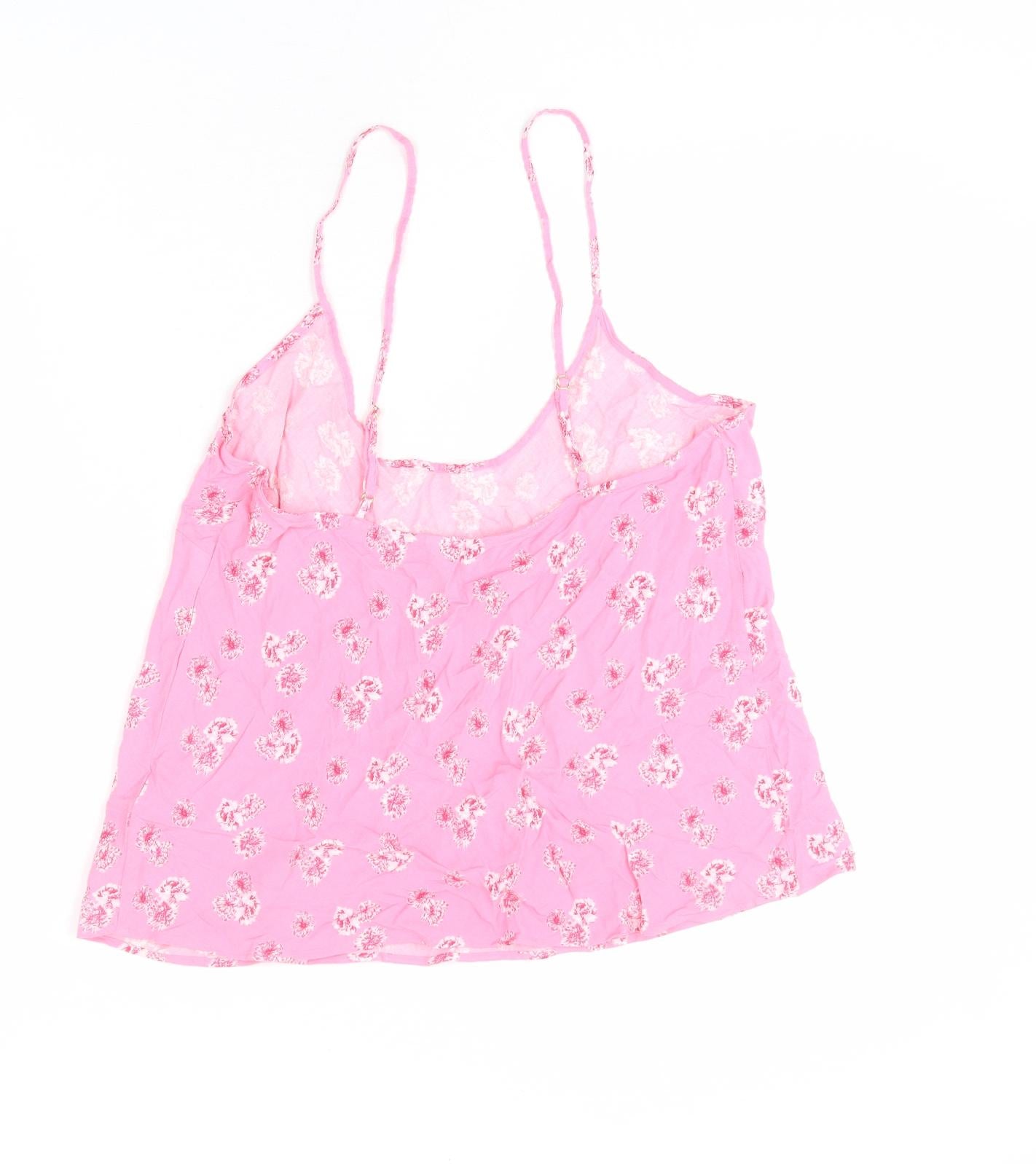 Ghost Womens Pink Floral Viscose Camisole Tank Size 14 V-Neck