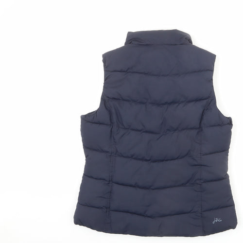 Joules Womens Blue Gilet Coat Size 12 Zip