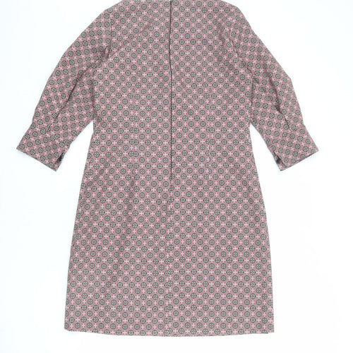 Forel Womens Multicoloured Geometric Polyester A-Line Size M Round Neck Zip - Estimated Size Conversion