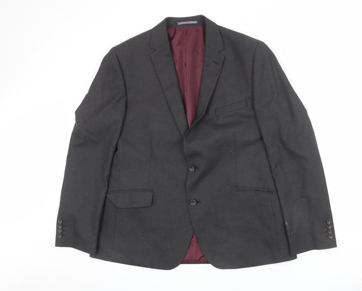 Marks and Spencer Mens Grey Polyester Jacket Blazer Size 44 Regular