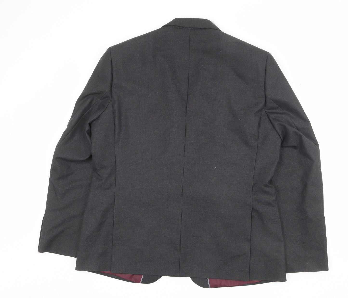 Marks and Spencer Mens Grey Polyester Jacket Blazer Size 44 Regular