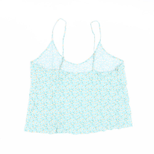 Ghost Womens Blue Floral Viscose Camisole Tank Size 20 Scoop Neck