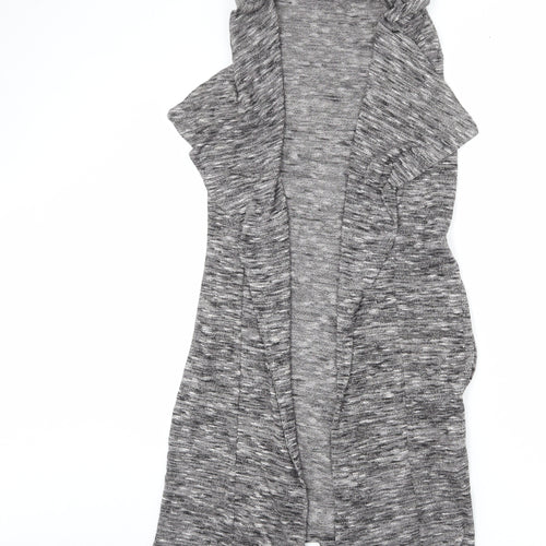 Dorothy Perkins Womens Grey V-Neck Polyester Cardigan Jumper Size 12 - Belted