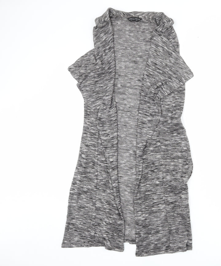 Dorothy Perkins Womens Grey V-Neck Polyester Cardigan Jumper Size 12 - Belted