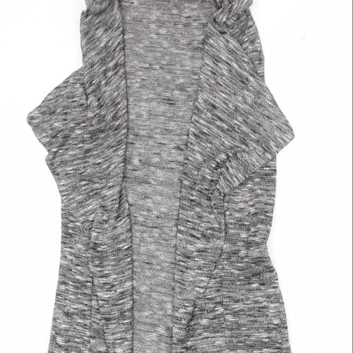 Dorothy Perkins Womens Grey V-Neck Polyester Cardigan Jumper Size 12 - Belted