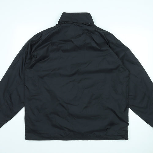 B&C Mens Black Rain Coat Coat Size XL Zip