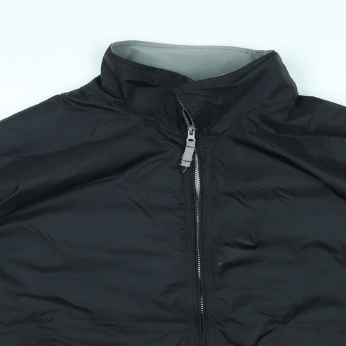 B&C Mens Black Rain Coat Coat Size XL Zip