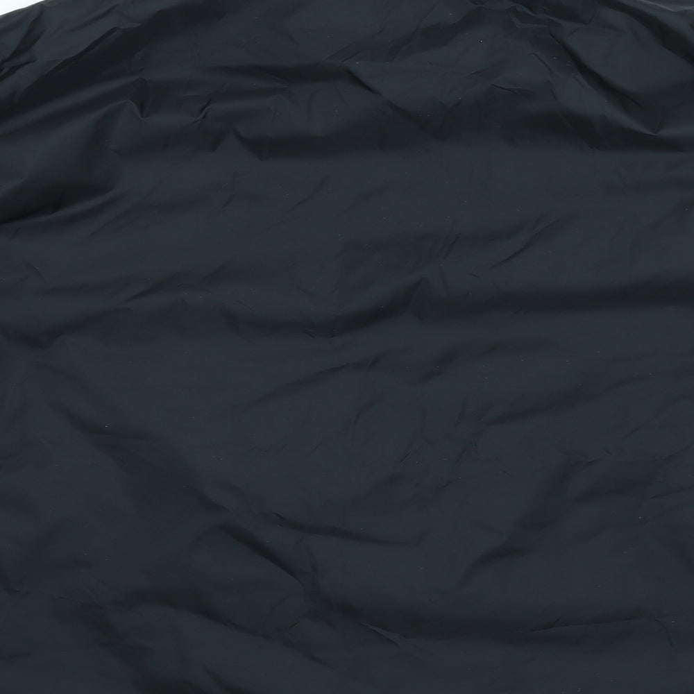 B&C Mens Black Rain Coat Coat Size XL Zip