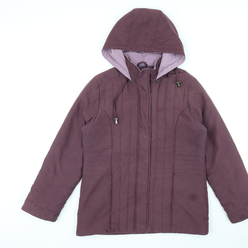 BHS Womens Purple Jacket Size 12 Zip