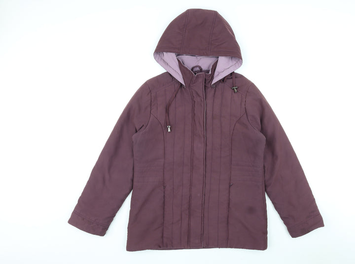 BHS Womens Purple Jacket Size 12 Zip