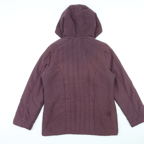 BHS Womens Purple Jacket Size 12 Zip