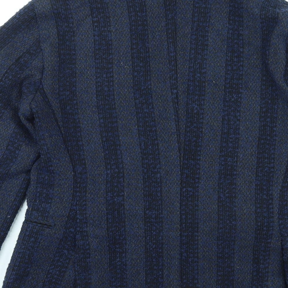 Mulish Womens Blue Acrylic Jacket Blazer Size 18