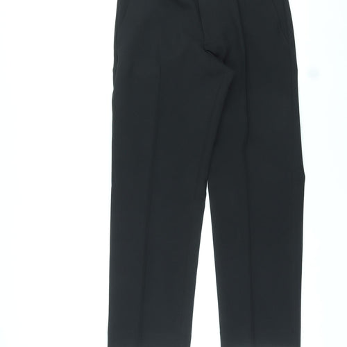 Debenhams Womens Black Polyester Trousers Size 32 in L29 in Regular Zip