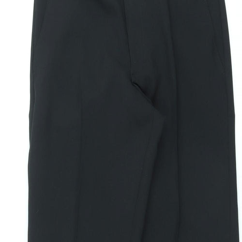 Debenhams Womens Black Polyester Trousers Size 32 in L29 in Regular Zip
