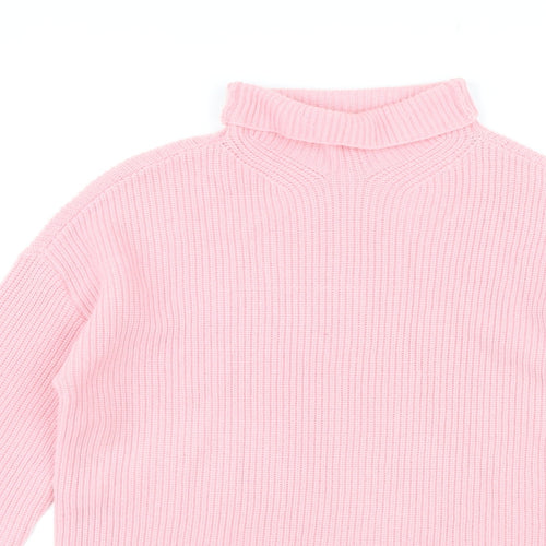 Autograph Womens Pink Roll Neck Wool Pullover Jumper Size XS