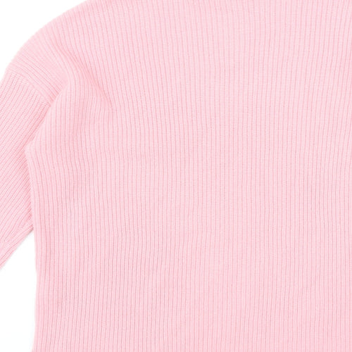 Autograph Womens Pink Roll Neck Wool Pullover Jumper Size XS
