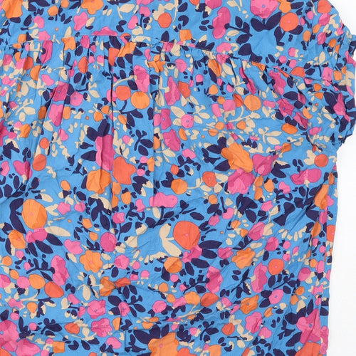Brakeburn Womens Multicoloured Floral Viscose Basic Button-Up Size 14 Collared