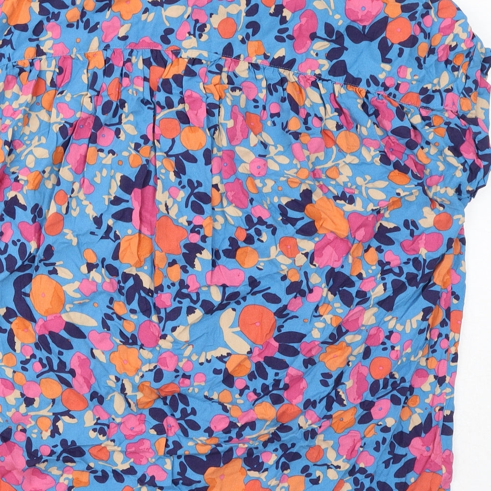 Brakeburn Womens Multicoloured Floral Viscose Basic Button-Up Size 14 Collared
