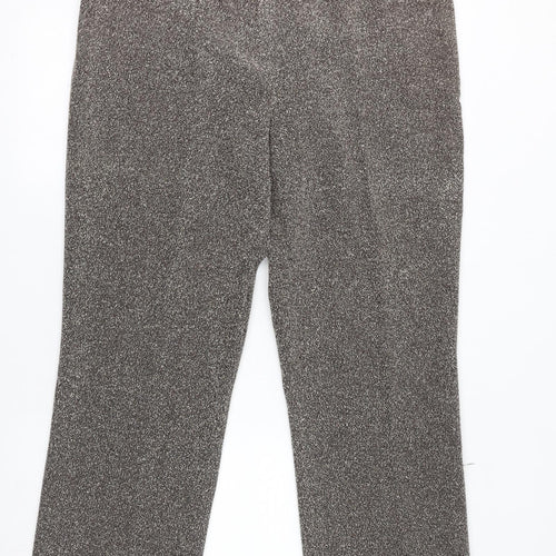 Agenda Womens Brown Polyester Trousers Size 20 L30 in Regular Zip