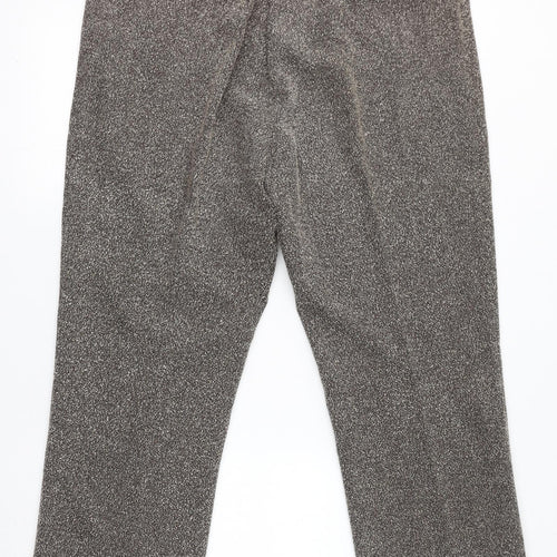 Agenda Womens Brown Polyester Trousers Size 20 L30 in Regular Zip