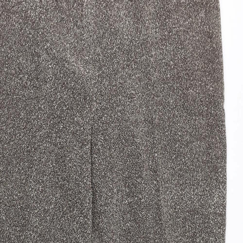 Agenda Womens Brown Polyester Trousers Size 20 L30 in Regular Zip