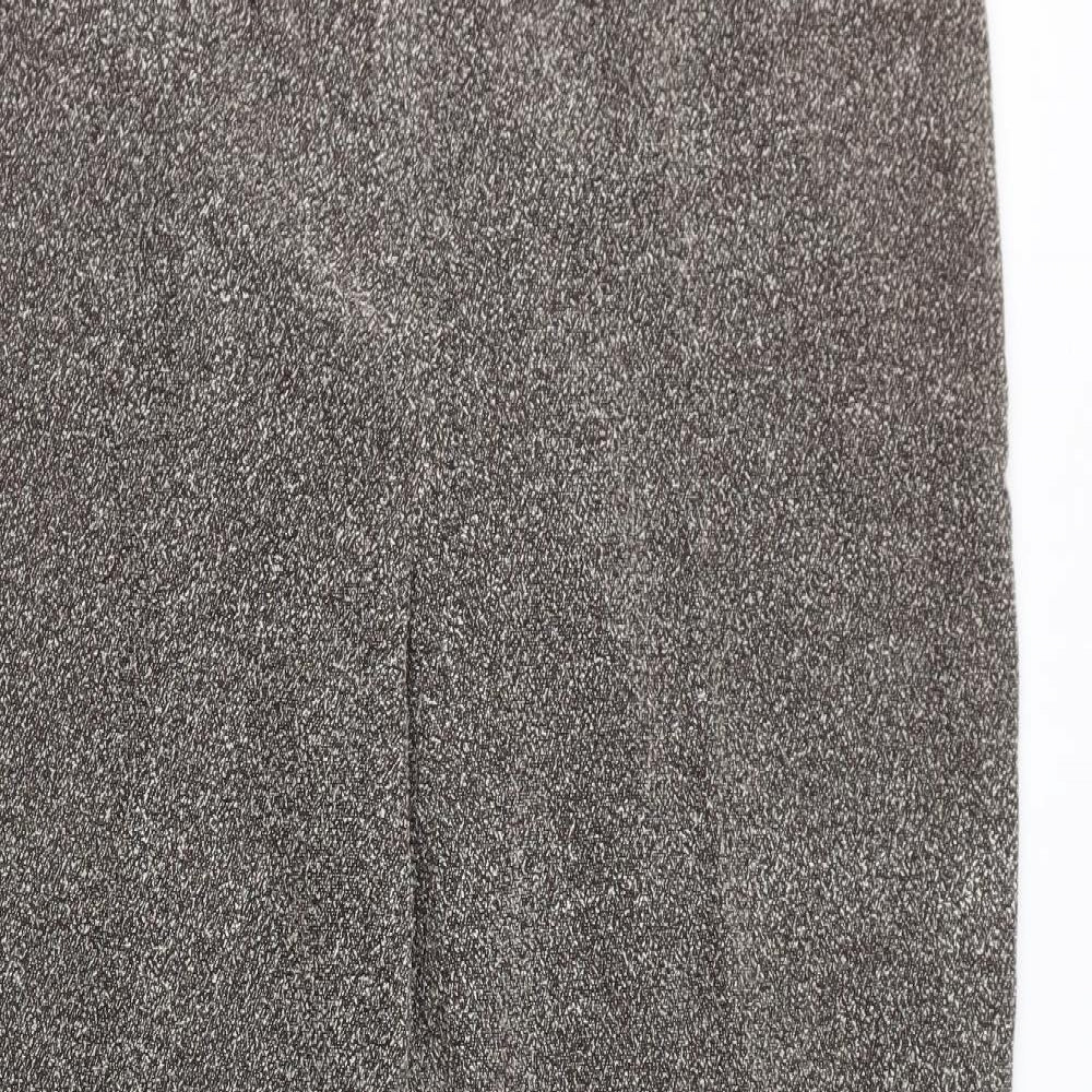 Agenda Womens Brown Polyester Trousers Size 20 L30 in Regular Zip