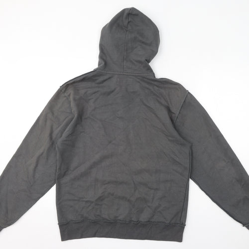 Lewis & Finch Mens Grey Cotton Full Zip Hoodie Size S - Size S/M