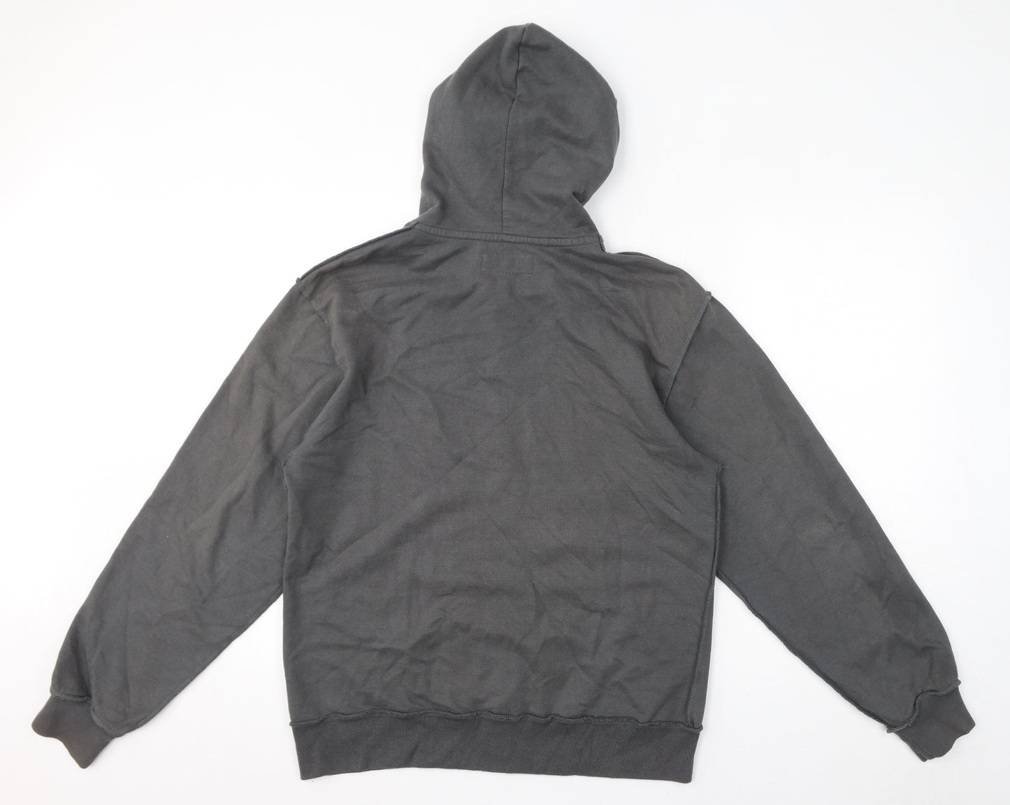 Lewis & Finch Mens Grey Cotton Full Zip Hoodie Size S - Size S/M