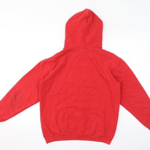 Rugby Boys Red Cotton Pullover Hoodie Size 12-13 Years Pullover - Rugby Legend In The Making